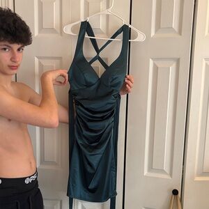 B Darlin Elegant Teal Dress